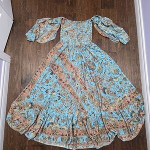 Floral Off-Shoulder Maxi Dress